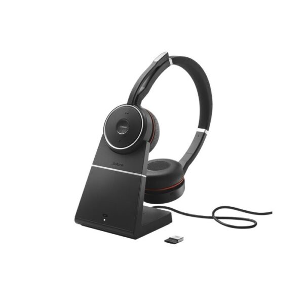 Jabra Evolve 75 Auriculares Inalambrico Y Alambrico Diadema Llamadas/MúSica Bluetooth Base De Carga Negro