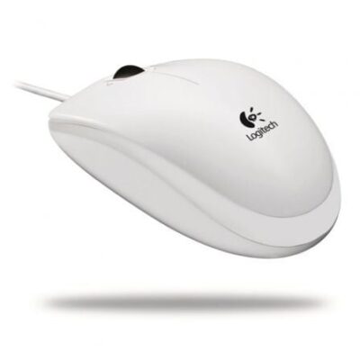 Ratón Logitech B100/ Hasta 800 DPI/ Blanco