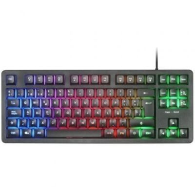 Teclado Gaming SemiMecánico Mars Gaming MK023/ Negro