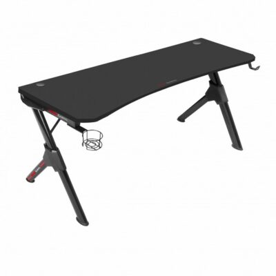 Mars Gaming Mesa Gaming 140Cm Soportes Extra Alfombrilla Total Negro