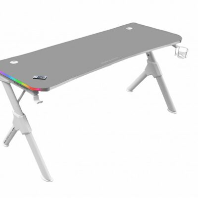 Mars Gaming Mesa Gaming Rgb 140Cm Soportes Extra Alfombrilla Total Blanco