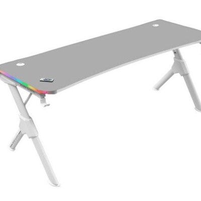 Mars Gaming Mgdxlrgbw Mesa Gaming Ergonomica Rgb Grande Blanco