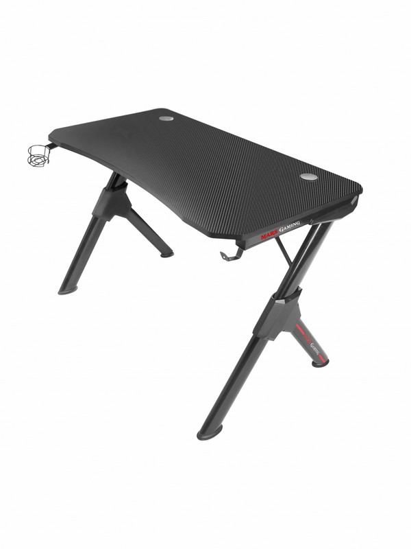 Mesa Gaming Mars Gaming Mgd Fibra De Carbono Negro Mgd