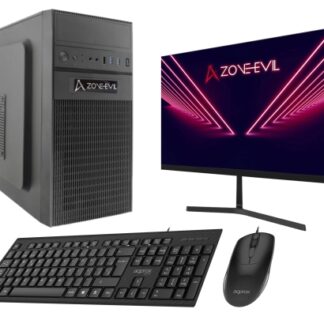 Zone Evil Core Work Intel Core i5 14400/16GB/1TB SSD Nvme Negro + Monitor 24 Teclado y ratón
